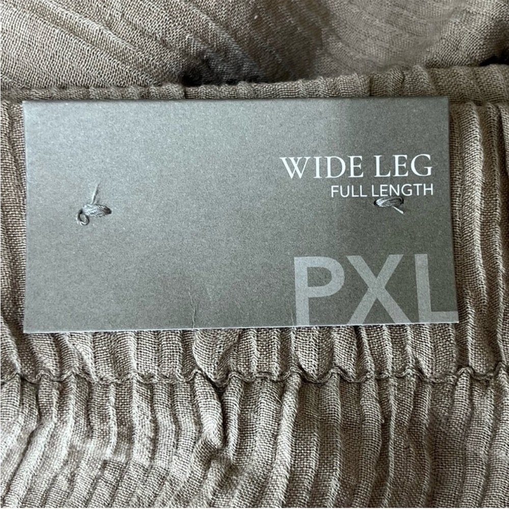 SOFT SURROUNDINGS NWT OCEO GAUZE WIDE LEG PANTS IN PEBBLE TAUPE PETITE XL - Picture 5 of 14
